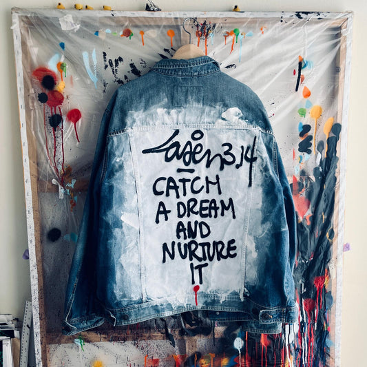 Catch A Dream And Nurture It - Jeans Jacket With Tag