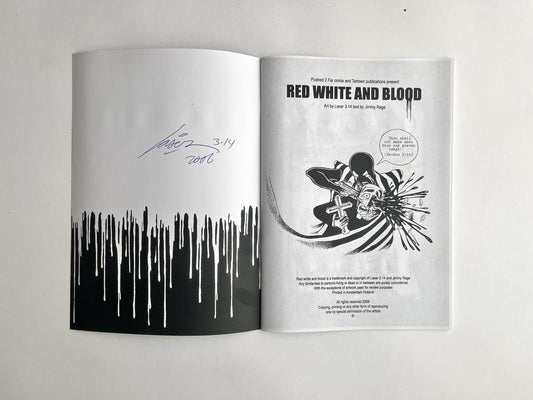 Red White And Blood - Comic Book by Laser 3.14 (Fun collectors Item)
