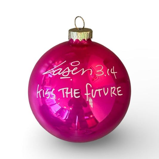 Kiss The Future | Laser 3.14 x famous amsterdam Christmas Ball Ornament