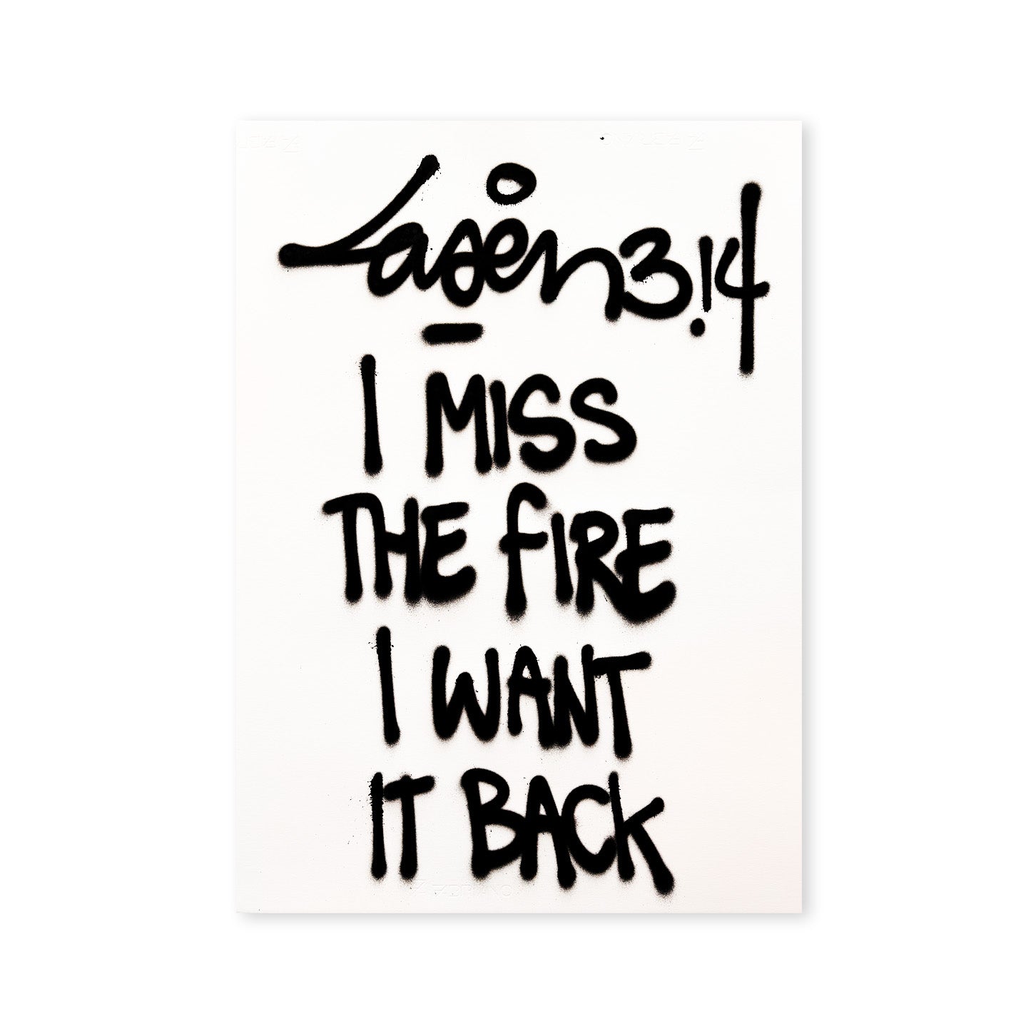 I Miss The Fire I Want It Back
