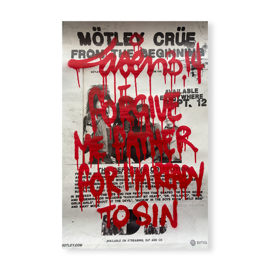 Forgive Me Father For I'm Ready To Sin (Motley Crue poster)