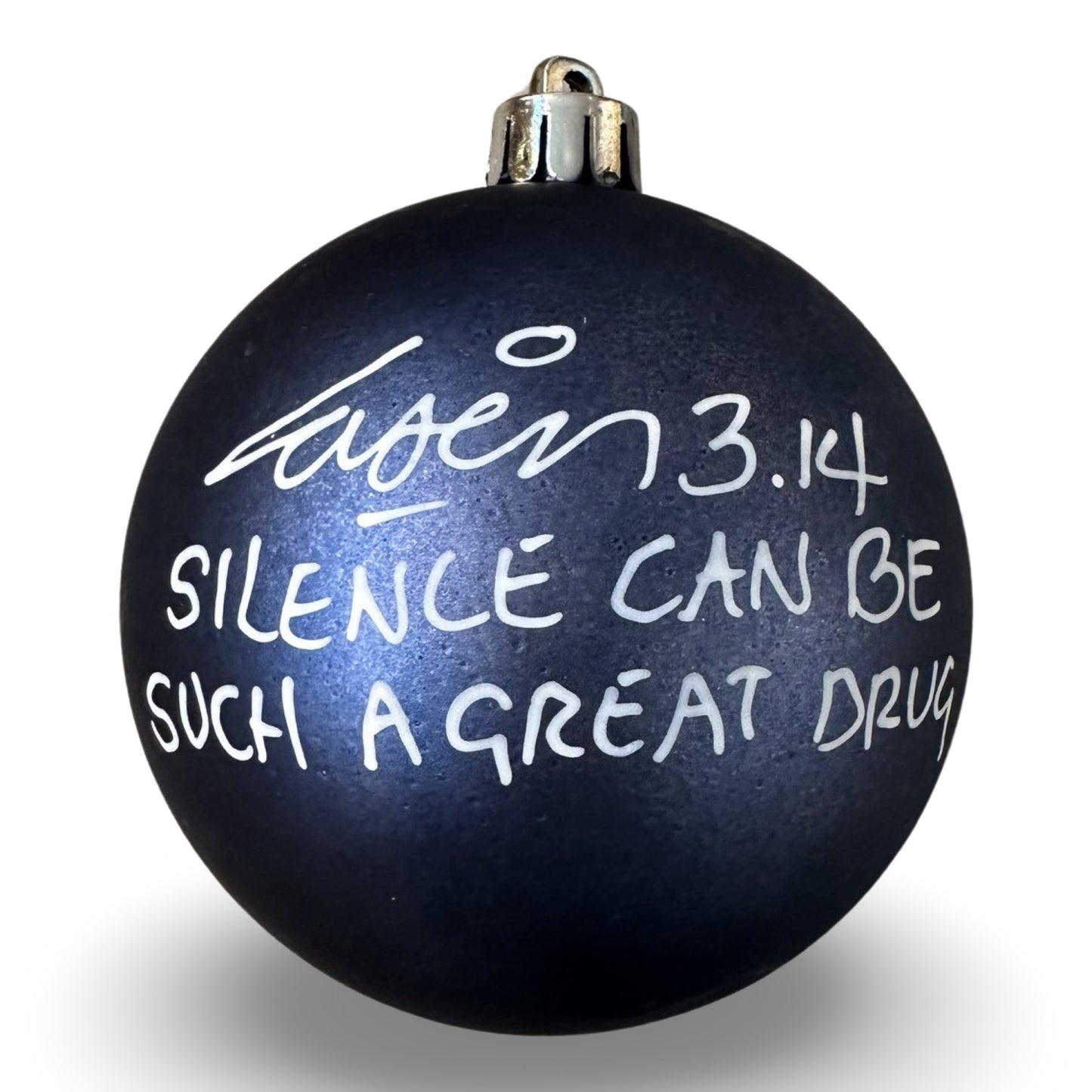 Silence Can Be Such A Great Drug | Laser 3.14 x Famous Amsterdam Christmas Ball Ornament