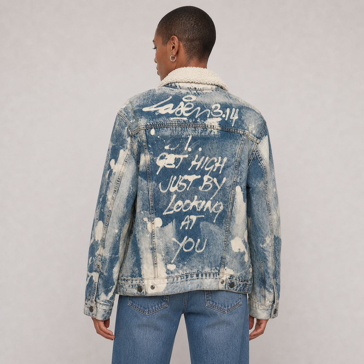 Amstel Bleach X Laser 3.14: I Get High Just By Looking At You (Denim Jacket)