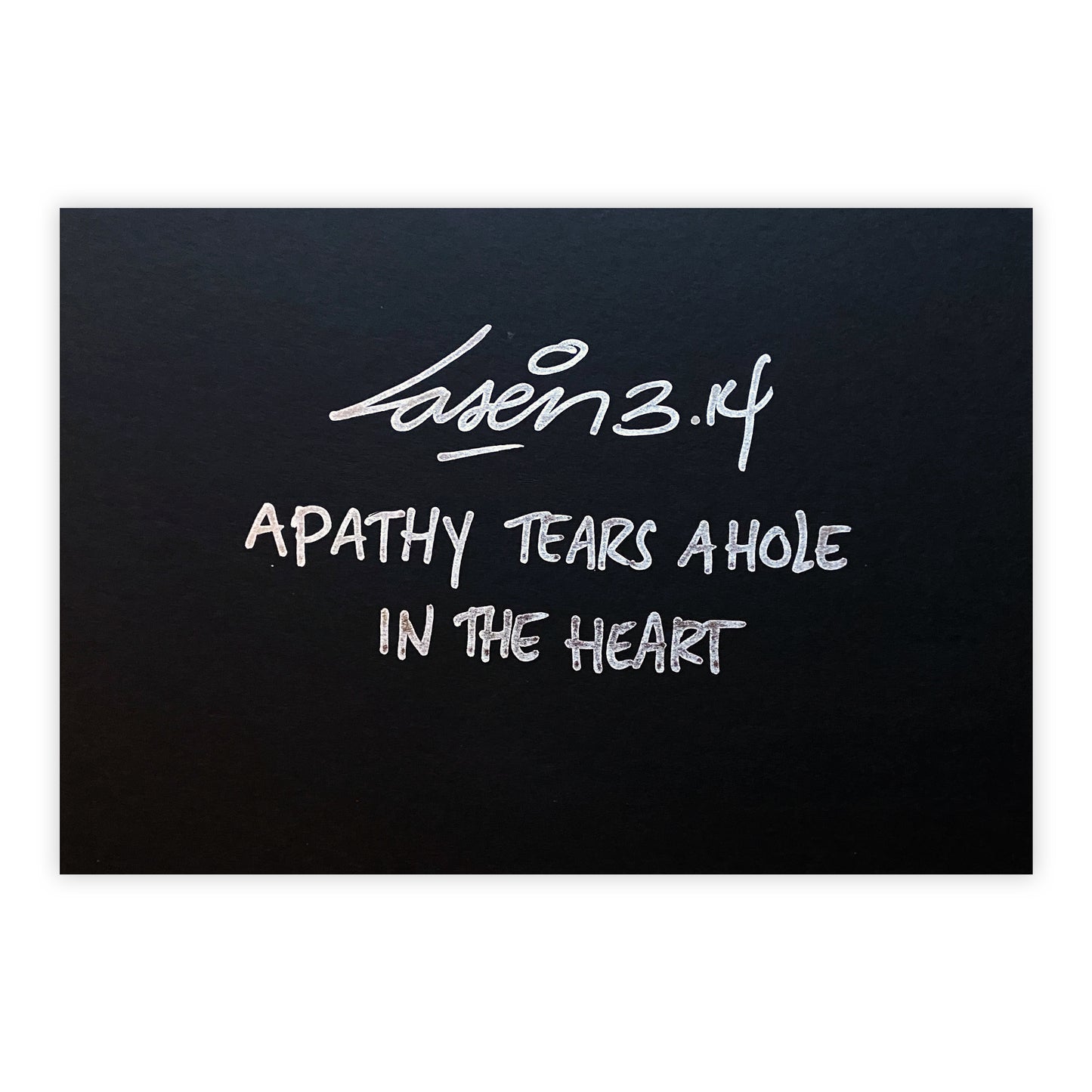 Apathy Tears A Hole In The Heart
