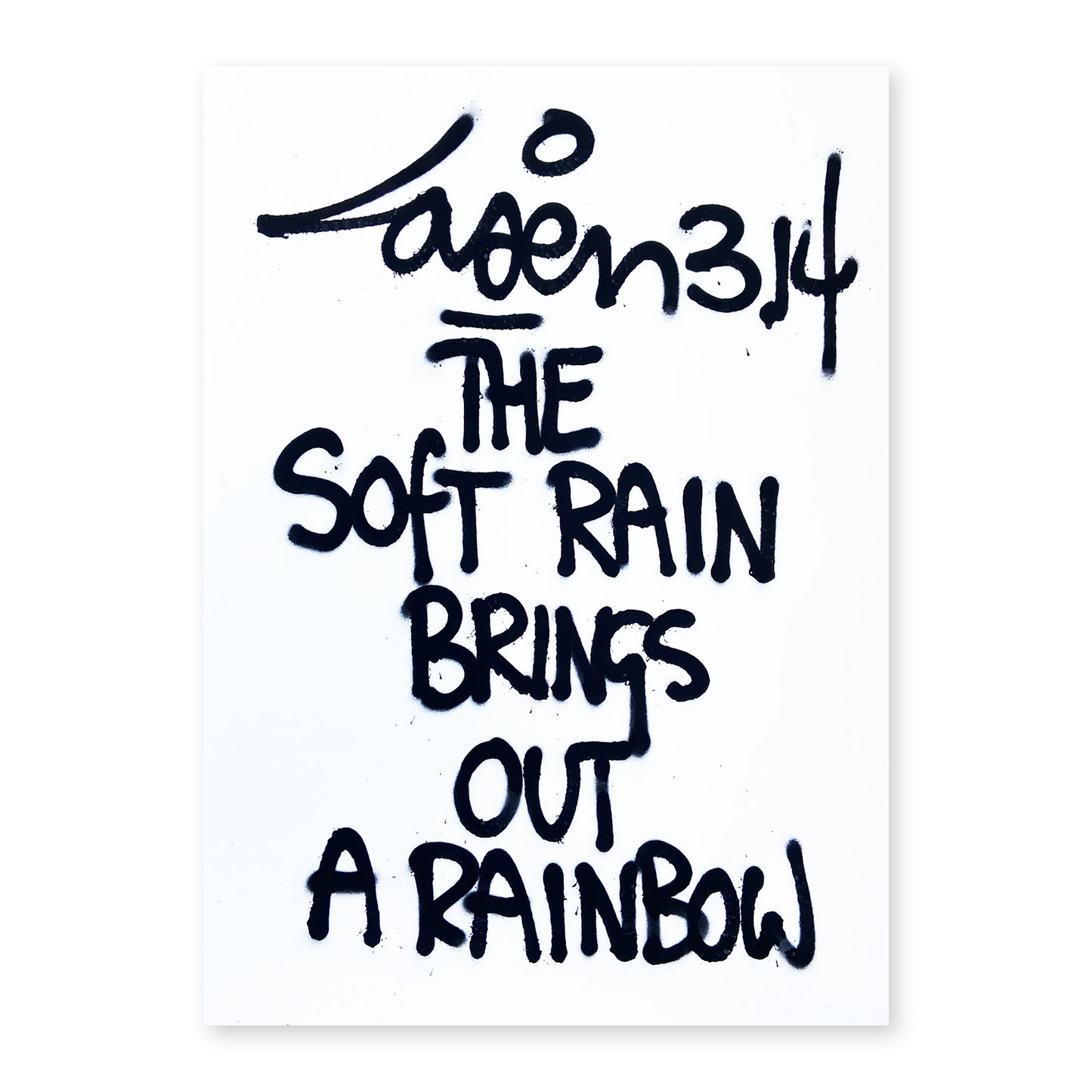 The Soft Rain Brings Out A Rainbow 50x70